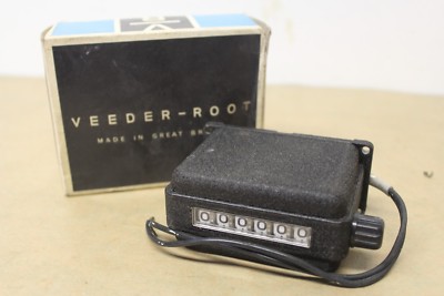 Neu Vintage Veeder-Root FORM M.B/1564 110/115 V 6 Digit Mechanical Counter