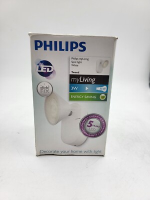 Philips MyLiving 532803116 Tweed Wand-, Deckenleuchte LED Energy Saving Spot