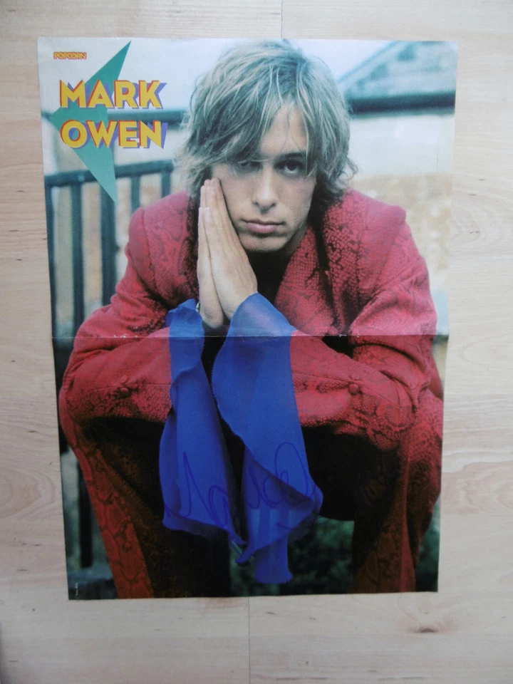 Mark Owen "Take That" Autogramm signed 28x42 cm Poster gefaltet - Bild 1 von 1