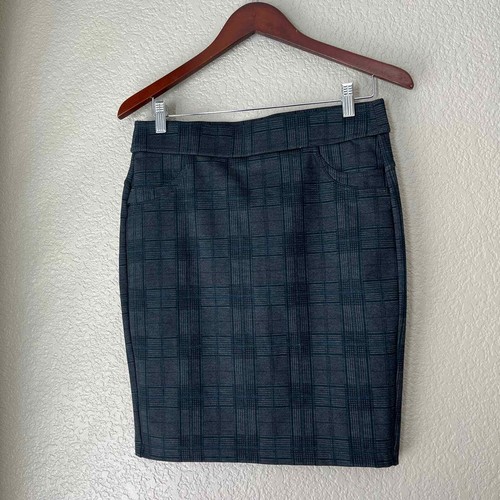 Liverpool Plaid Pencil Skirt Size 4 27 Stretch - 第 2/9 張圖片