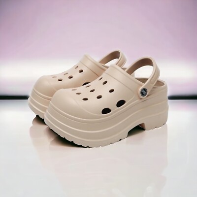 Clogs Slipper Sandalen Badelatschen Mules Platform Plateau  Pantoletten 36-41