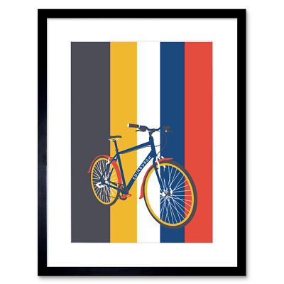 Edinburgh Transport Fahrrad gerahmter Wandkunstdruck