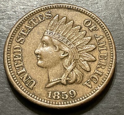 1859 Indian Head Cent Choice Great Quality High Grade Low Mintage L617
