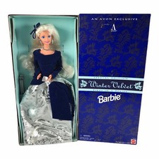 Mattel Avon Barbie Winter Velvet Doll Special Edition 15571 Vintage 1995 NIB
