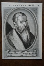 ROBERT DODOEN 1517-1585 PORTRAIT 17TH CENTURY BOTANIST PHYSICIST