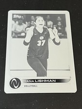 2023 Topps Athletes Unlimited 1/1 Hana Lishman  Black Printing Plate Pepperdine