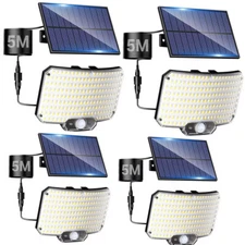 Solar Street Lights 9900000lm LED Security Flood Lamp Motion Sensor Outdoor Wall