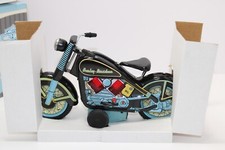 Xonex Harley Davidson Motorcycles Black 1950's Tin Toy Reproduction New MIB
