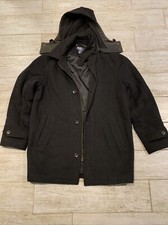 Polo Ralph Lauren Vintage 90s Wool Zip Button 3 in 1 Pea Trench Barn Coat Jacket