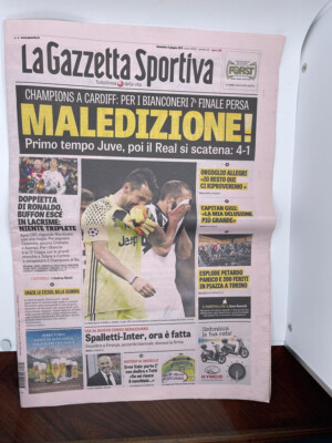 2017 Champions Juve Final Sports Journal. Real Madrid wins the final.