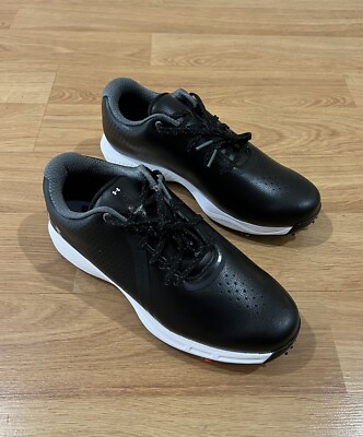 Under Armour Men\'s Charged Draw Black RST Golf Shoe 3024562-001 Size 7 Under Armour Charged Draw Black RST Golf Shoes Cleats  main image 2