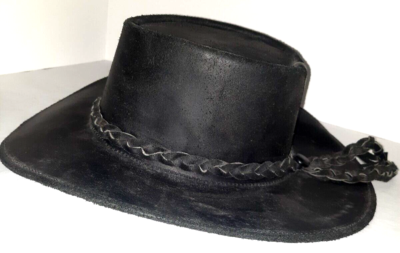Vintage Suede Leather Hat Size Small Vintage Great Australian Hat Co. S/M Suede Leather Hat | eBay main image 3