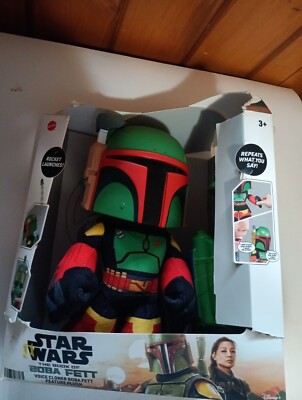 Mattel The Book of Boba Fett Voice Cloner Feature Plush With Rocket Launcher New