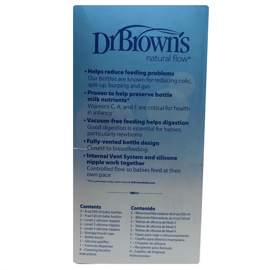 Dr. Brown's Natural Flow Options+ Anti-colic Bottle Set - Image 4 of 4