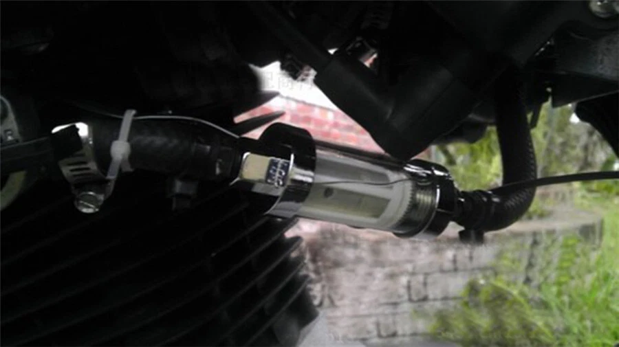 8mm 5/16''Fuel Filter Motorcycle Fuel Gas Filter Car Petrol Diesel Inline Tube - Image 2 of 4