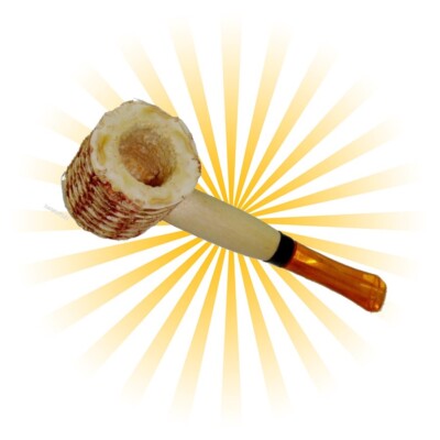 Hillbilly Corn Cob Pipe Cracker Red Neck Honky Halloween Drunk Party Gag Gift