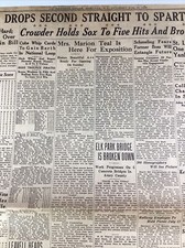 Ashville NC Newspaper Sept 29, 1929 Sports Local Baseball Box Montreat Want Ads