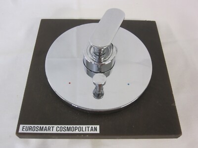 GROHE Eurosmart Cosmo Stainless Steel/Chrome Shower Diverter Handle w Trim Plate