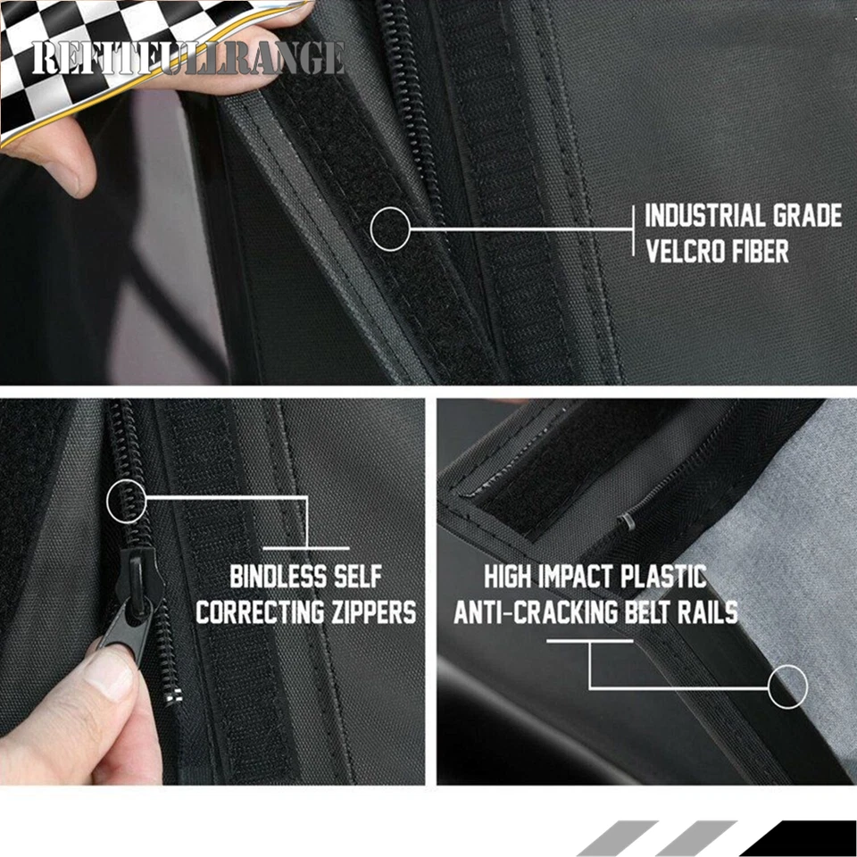 For 2010-2018 Jeep Wrangler 2Door Premium Replacement Soft Top Tinted Windows - Изображение 3 из 4