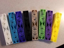 Black Star -  3D printed pen blank