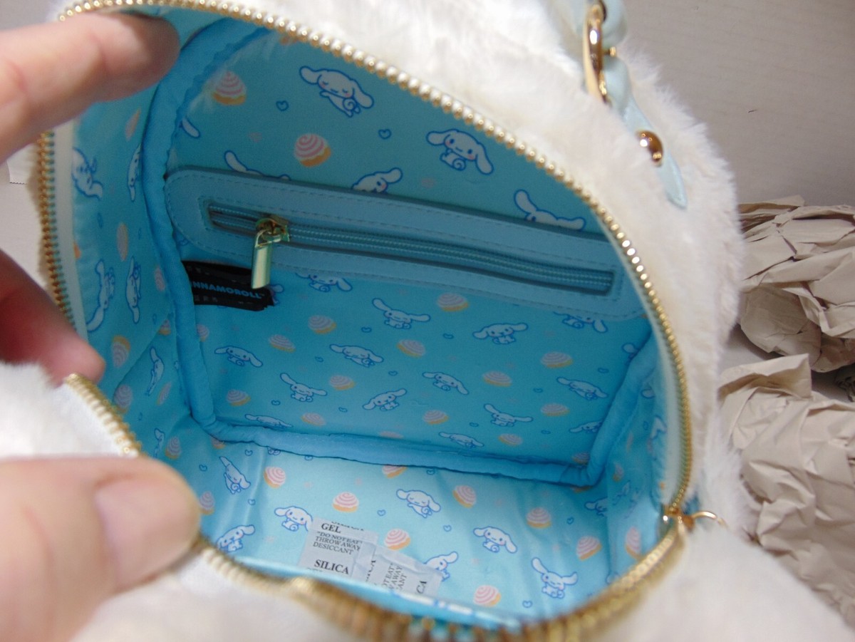 Sanrio Cinnamoroll Faux Fur Fuzzy Cupcake Sweets Shoppe Mini Backpack NWT Sanrio Cinnamoroll Cupcake fuzzy fur Mini Backpack | eBay main image 2