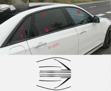 For Cadillac CT6 2016-2020 Black Titanium Windows Strip Sill Molding Cover Trim