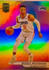 Russell Westbrook 2023-24 Donruss Elite Basketball Holo Refractor Base Card #102
