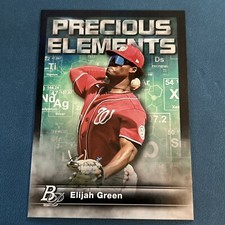 Elijah Green 2023 Bowman Platinum #PE-24 PRECIOUS ELEMENTS-Washington Nationals