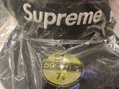 SS21 Supreme Champions Box Logo New Era Fitted Hat Navy Opening Day 7-3/8