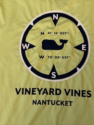 Vineyard Vines Performance Shirt Boys L Nantucket Stretch Short Sleeve Neon - Picture 4 of 6