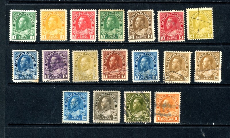 CANADA--Set Scott #104-#122