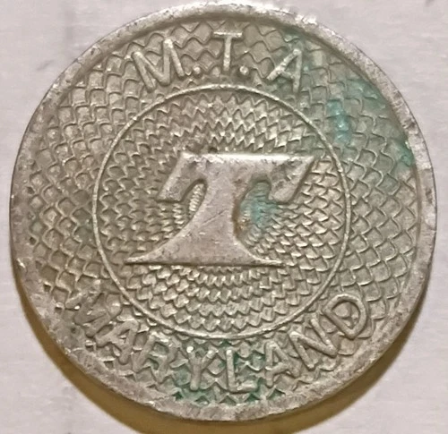 Baltimore, Maryland - M.T.A. Maryland Good For One Fare Transit Token MA 60 AY - product listing photo