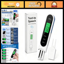 Digital TDS Meter with Voice Alert - Water Quality Tester for Aquariums, Pools 