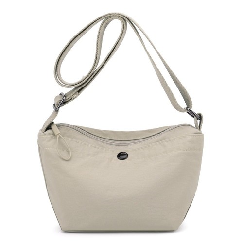 Solid Color Canvas Crossbody Bag Korean Style Single Shoulder Bag Girls - Picture 4 of 18