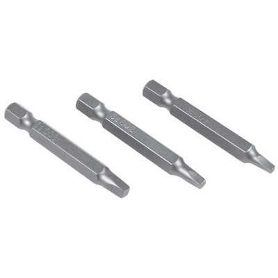 3 Stuecke 50 Mm 1/4  Sechskant Bits Vierkant Schraubendreher Bits S2 St8745