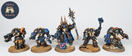 Warhammer 40k - Thousand Sons - 5 Terminators inc Lord - Chaos Space Marines
