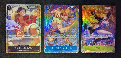 Luffy, Ace, Sabo P-075/074/073 (One Piece - Best Selection Vol. 3) Japanese NM