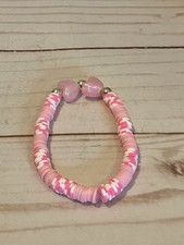 Pink Heart Beaded Bracelet Teen Women Jewelry Birthday Gifts