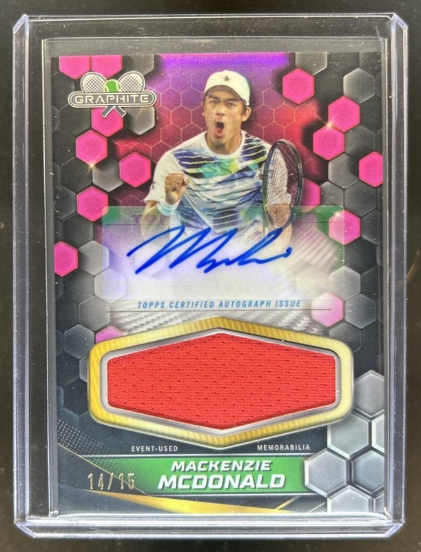 2024 Topps Graphite Mackenzie McDonald Signature Relics Pink Refractor Auto #/15