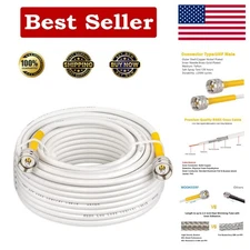 Versatile 50ft RG8x Coax Cable for CB, HAM & VHF Applications -  Quality