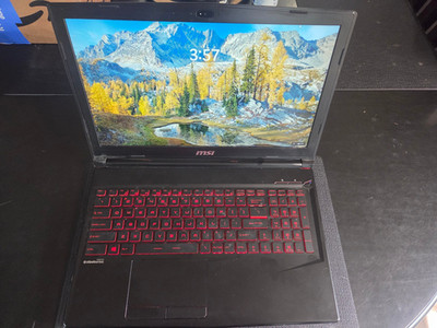 MSI GL63 8RD-210, nVIDIA GTX 1050Ti, i7-8750H, 16 GB, Win11 Pro, 256GB SSD+1TB