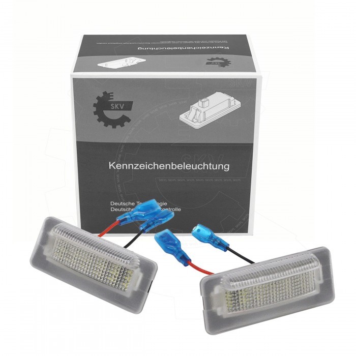 2 Feux de plaque d'immatriculation pour VW LT 28-35 et 28-46 OEM 2D0943021 éclairage arrière ABS noir