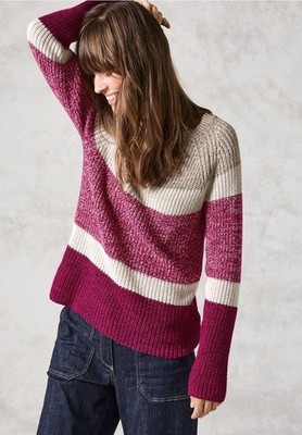 Cecil knitted jumper in colour jewel pink