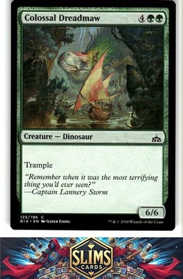 Magic the Gathering MTG Rivals of Ixalan Colossal Dreadmaw #125 Buy 2 Get 1