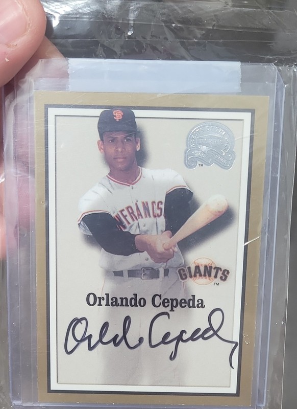 FREE SHIPPING RIP HOF Fleer Greats of the Game Orlando Cepeda AUTO GIANTS CARDS