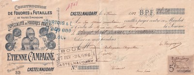 28.50 francs - bank cheque receipt - construction of thunderbolts & cash