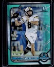 2021-22 Bowman University #84 Connor Bazelak Chrome Aqua #/299