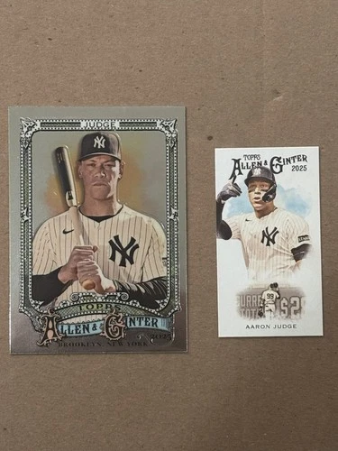 2025 Topps Allen & Ginter-Aaron Judge-2 Card Combo (ungraded)