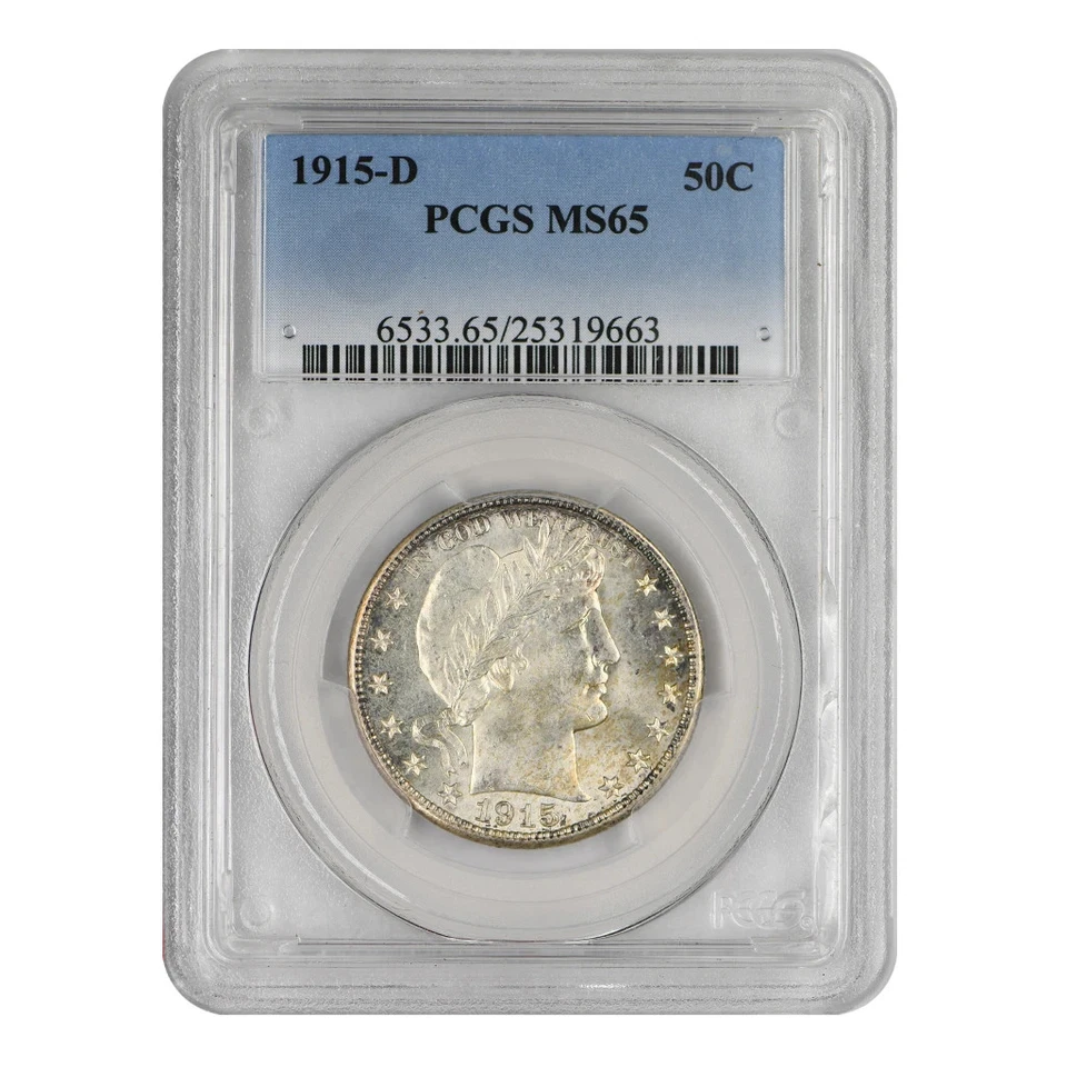 1915-D Barber Half Dollar PCGS MS-65 - Image 3 of 4