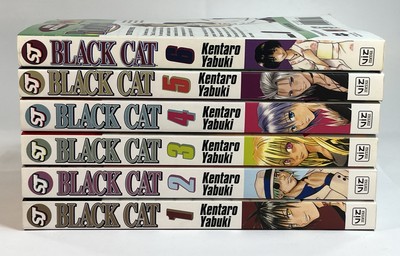BLACK CAT Manga Series Lot of 6 (#1-4) Set English Language Books